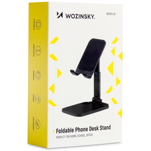 Wozinsky Suport Telefon / Tableta Pentru Birou, Pliabil, Negru WFDPS-B1